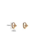 Go Dutch Label D&E - Sparkle Bee Hoop - goud