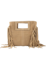 21Jewelz Mini tasje met franjes - zand