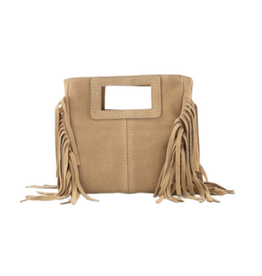 21Jewelz Mini tasje met franjes - zand