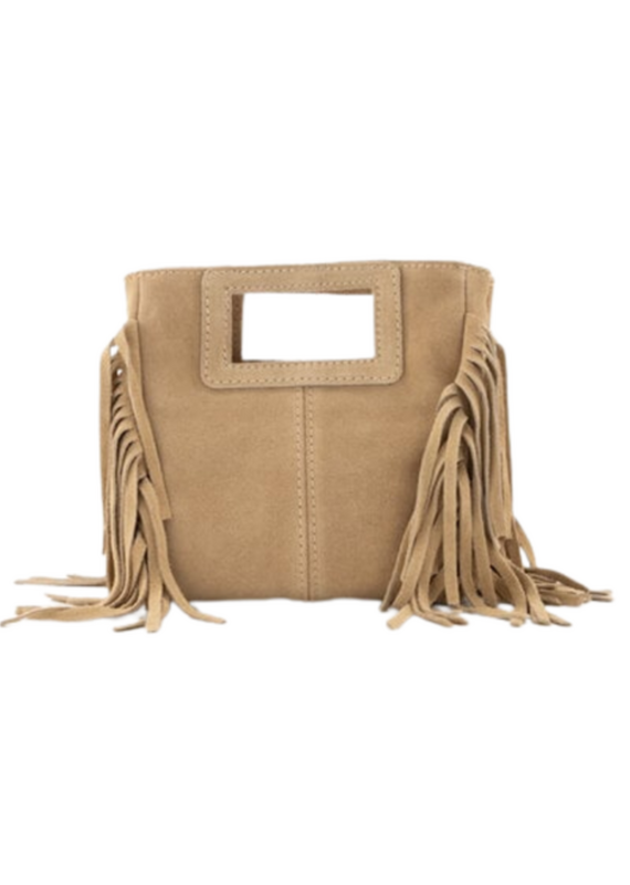 21Jewelz Mini tasje met franjes - zand