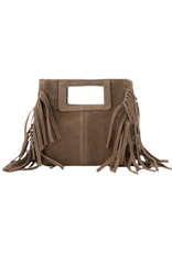 21Jewelz Mini tasje met franjes - taupe