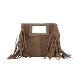 21Jewelz Mini tasje met franjes - taupe
