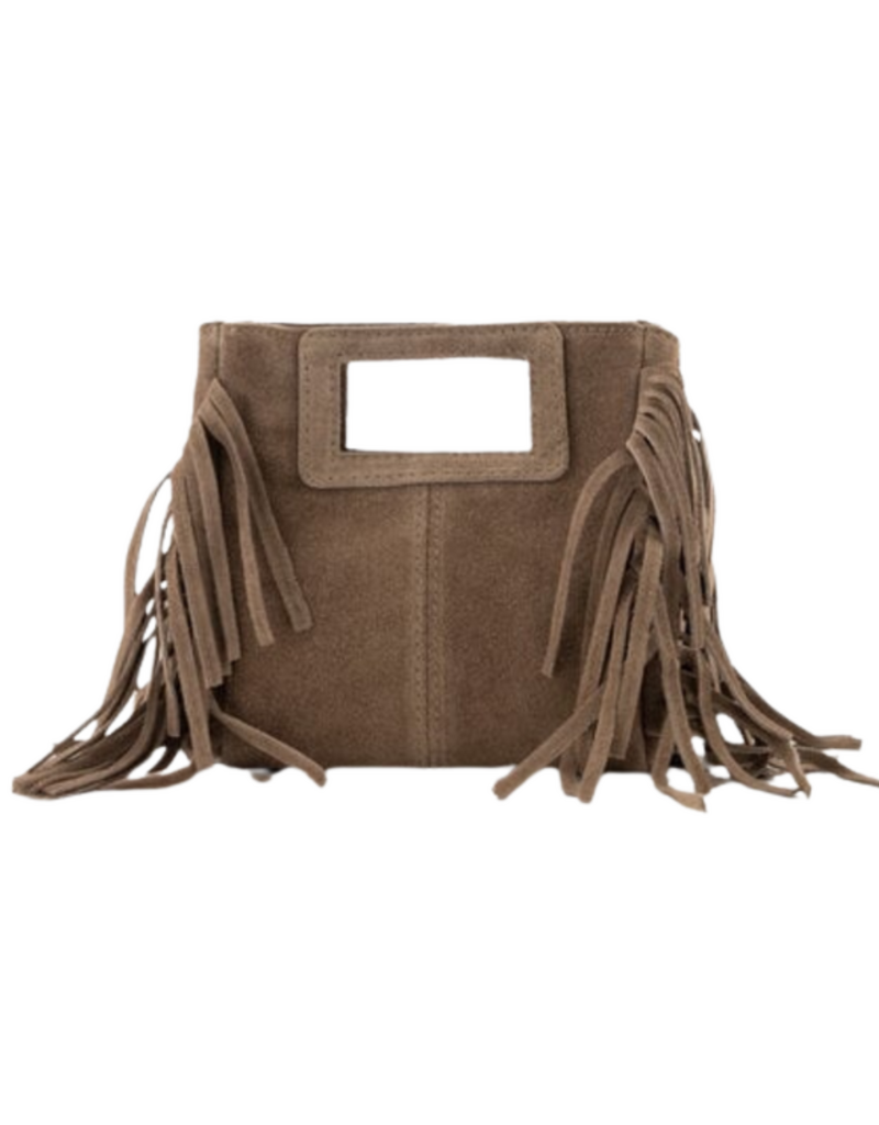 21Jewelz Mini tasje met franjes - taupe