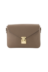 21Jewelz Effen tas met gouden sluiting - Taupe