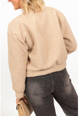 21Jewelz Bomber jasje met knoopjes - ecru