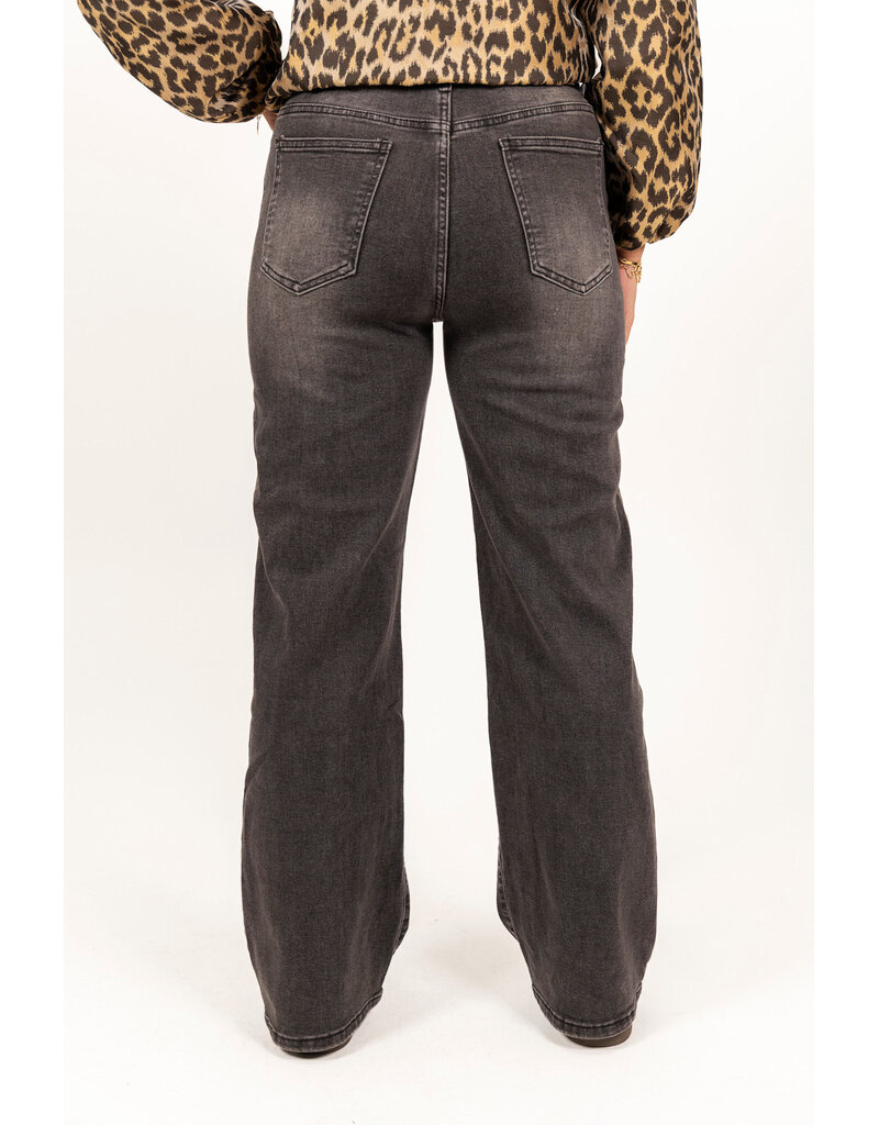 21Jewelz Wide leg jeans - donkergrijs
