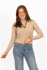 21Jewelz Basic trui met col - beige