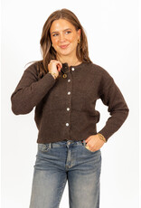 21Jewelz Effen vestje met knopen - bruin