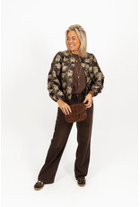 21Jewelz Effen basic trui met lange mouw - bruin