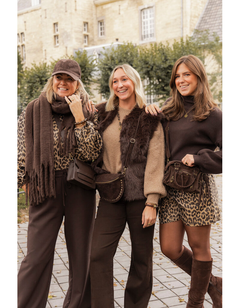 21Jewelz - The Label 21Jewelz | Fluffy Gilet - choco