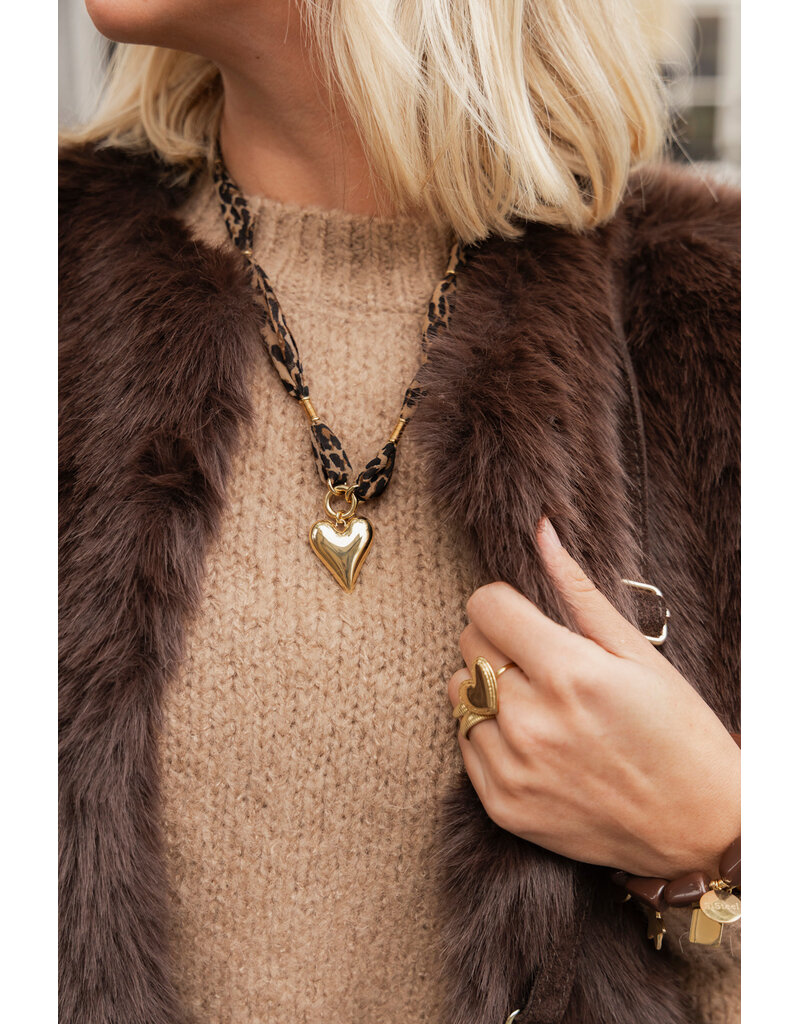 21Jewelz - The Label 21Jewelz | Fluffy Gilet - choco