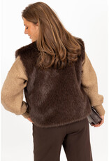 21Jewelz - The Label 21Jewelz | Fluffy Gilet - choco