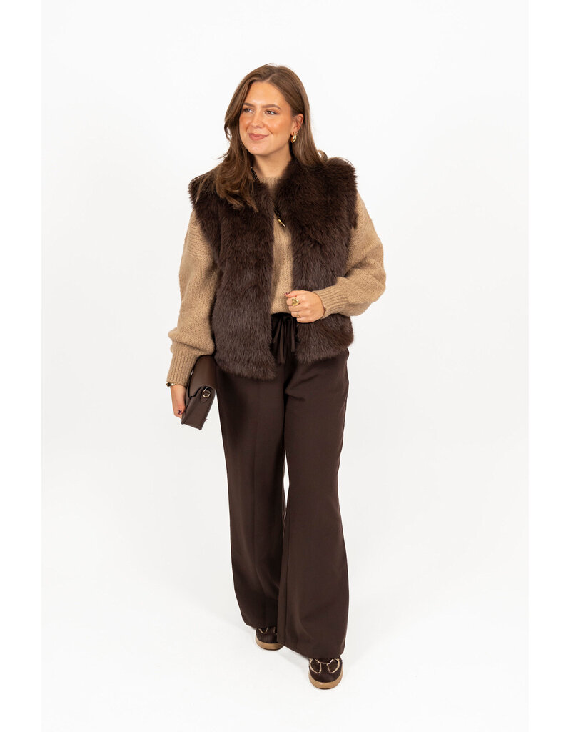 21Jewelz - The Label 21Jewelz | Fluffy Gilet - choco