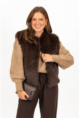 21Jewelz - The Label 21Jewelz | Fluffy Gilet - choco