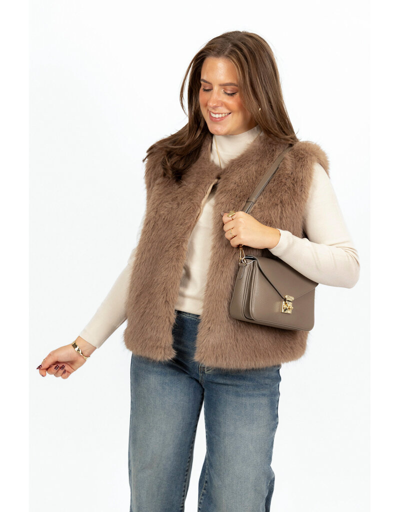 21Jewelz - The Label 21Jewelz | Fluffy Gilet - beige