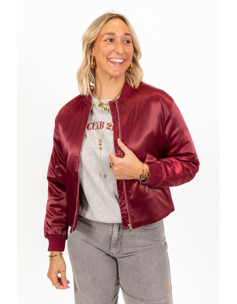 21Jewelz - The Label 21Jewelz | Bomber Myrthe - bordeaux