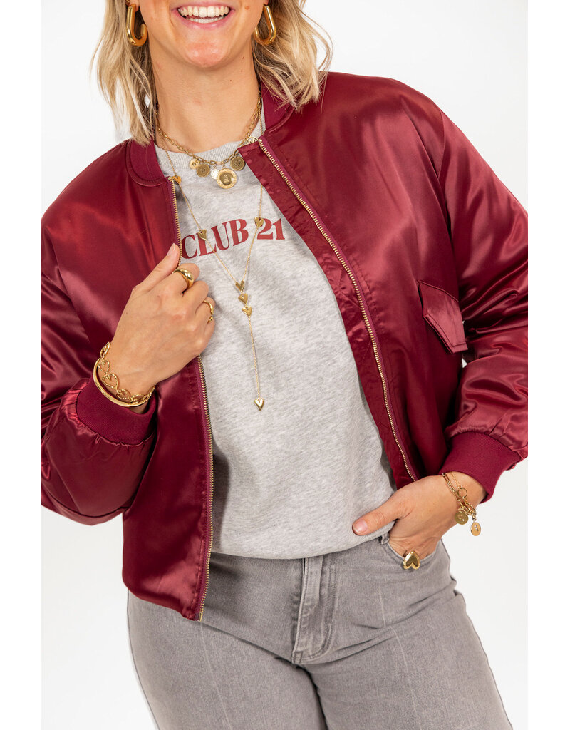 21Jewelz - The Label 21Jewelz | Bomber Myrthe - bordeaux