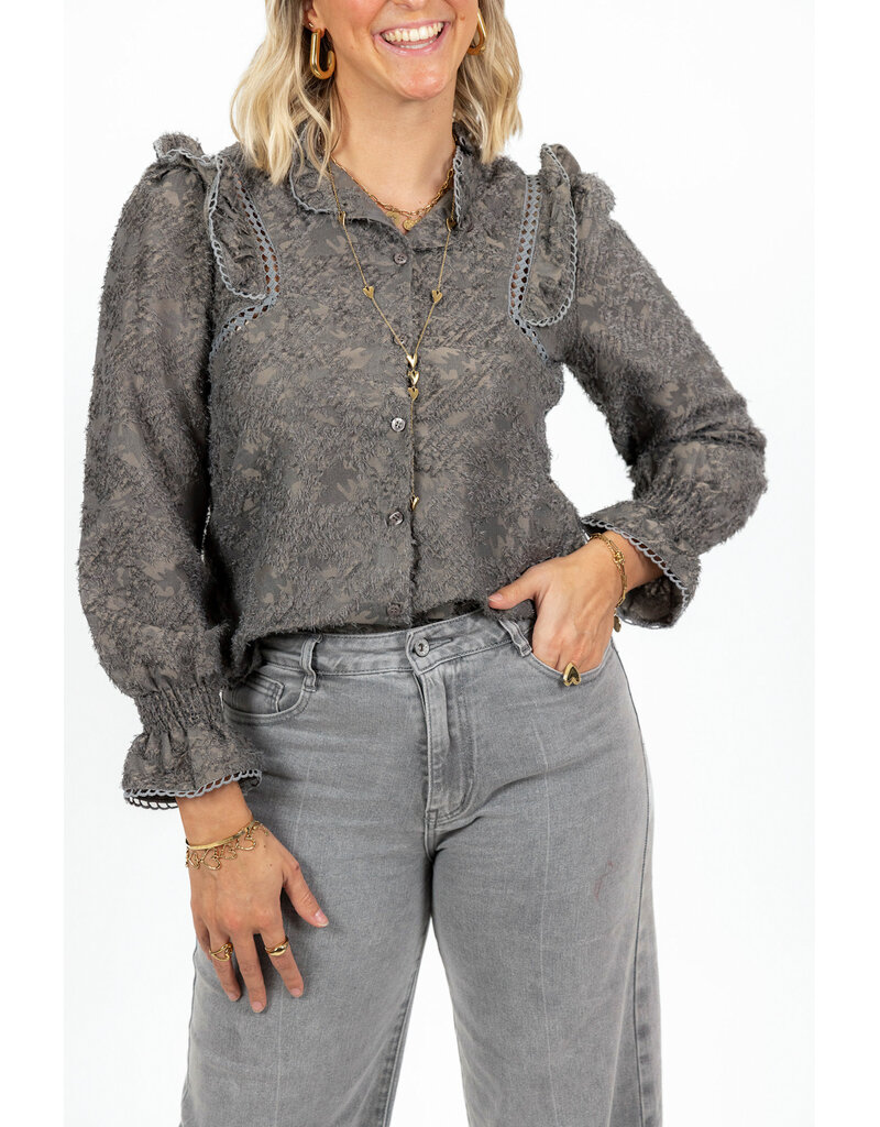 21Jewelz - The Label 21Jewelz | Blouse Jill - grijs