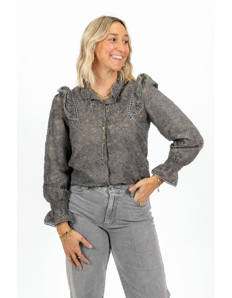 21Jewelz - The Label 21Jewelz | Blouse Jill - grijs