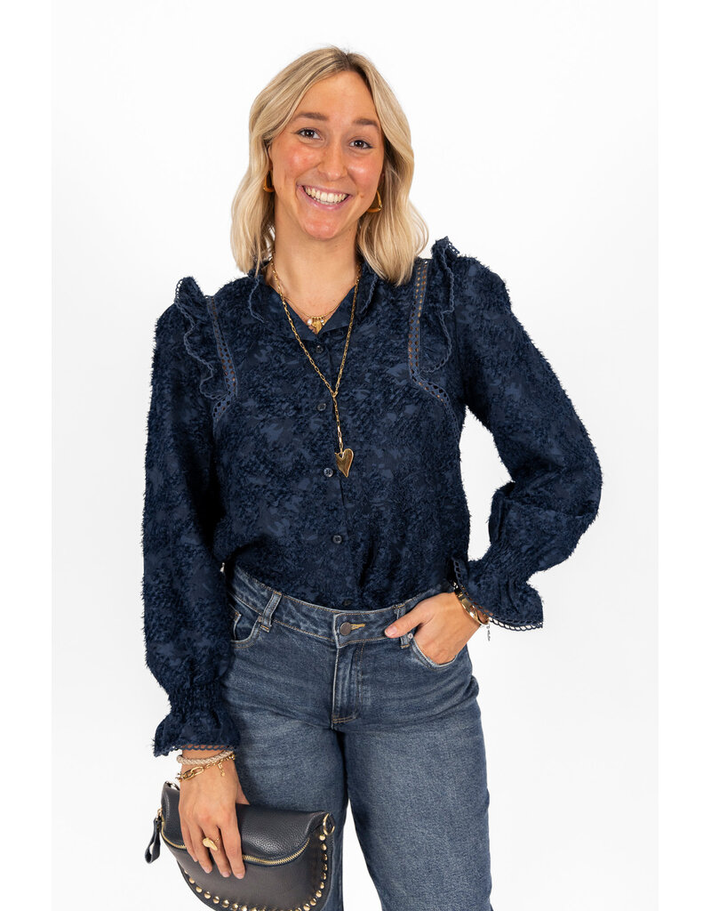 21Jewelz - The Label 21Jewelz | Blouse Jill - donkerblauw