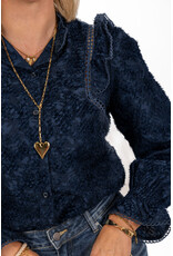21Jewelz - The Label 21Jewelz | Blouse Jill - donkerblauw