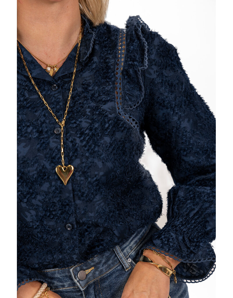 21Jewelz - The Label 21Jewelz | Blouse Jill - donkerblauw
