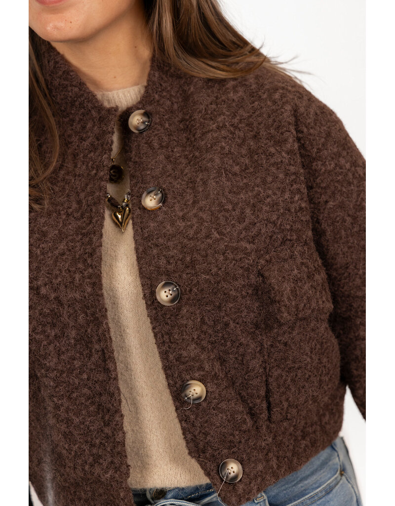 21Jewelz Effen basic truitje met korte mouw - beige