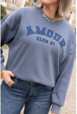 21Jewelz - The Label 21Jewelz | Sweater amour club 21 - blauw
