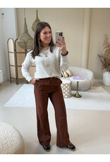 21Jewelz Vest met gouden hartjes knopen - ecru