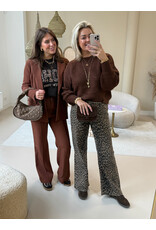 21Jewelz Soho trui - bruin/panterprint