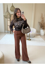 21Jewelz Soho trui - bruin/panterprint