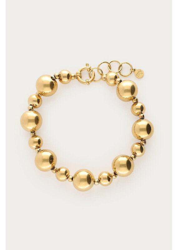 My Jewellery My Jewellery - Armband met grote bolletjes - goud