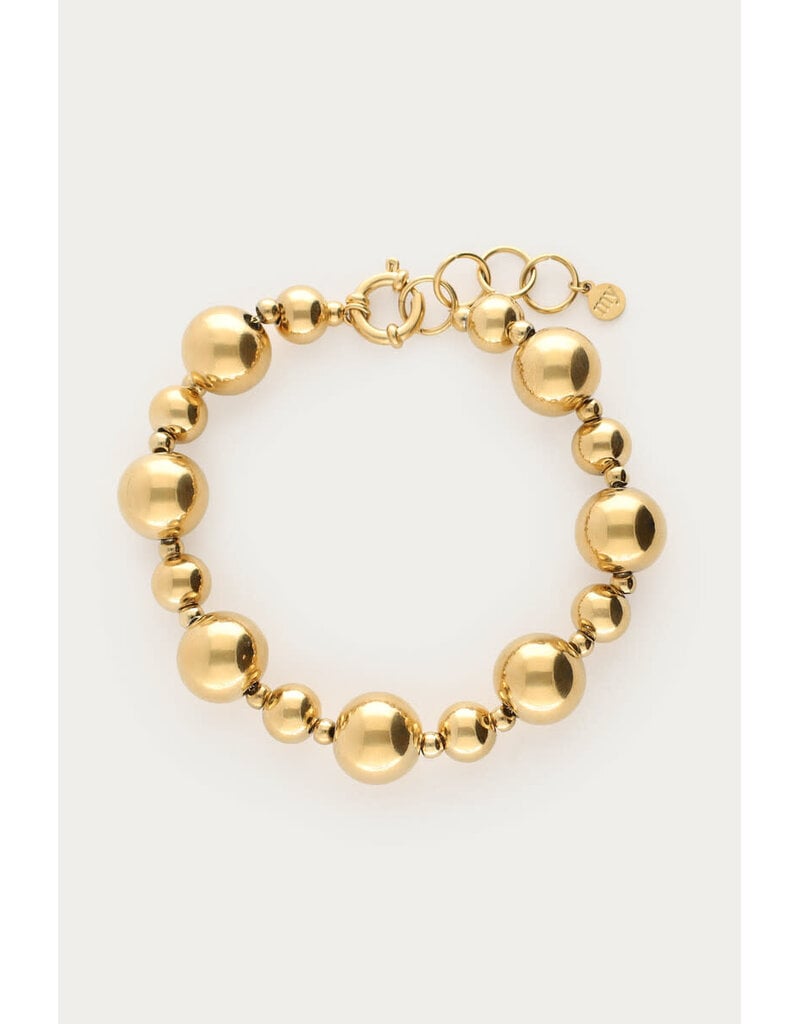 My Jewellery My Jewellery - Armband met grote bolletjes - goud