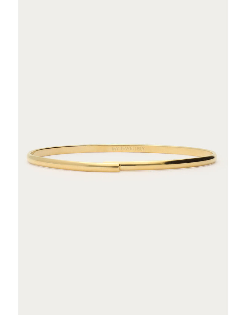 My Jewellery My Jewellery - Midnight fijne bangle - goud
