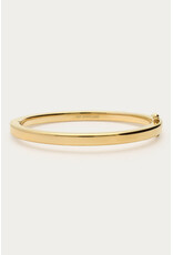My Jewellery My Jewellery - Platte bangle met slotje - goud
