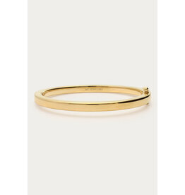 My Jewellery My Jewellery - Platte bangle met slotje - goud