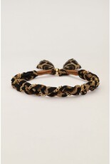 My Jewellery My Jewellery - Gevlochten armband met panterprint