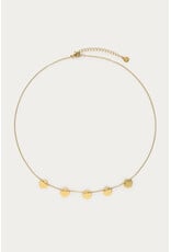 My Jewellery My Jewellery - Minimalistische ketting met vijf munten - goud