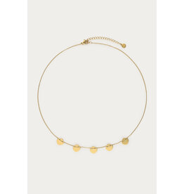 My Jewellery My Jewellery - Minimalistische ketting met vijf munten - goud