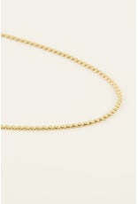 My Jewellery My Jewellery - Middellange ketting met platte schakel L - goud