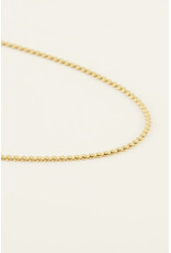 My Jewellery My Jewellery - Korte ketting met platte schakels S - goud