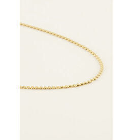 My Jewellery My Jewellery - Korte ketting met platte schakels S - goud