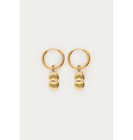 My Jewellery My Jewellery - Minimalistische oorringen met dubbele hartjes - goud
