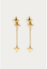 My Jewellery My Jewellery - Minimalistische oorhangers met Poolsterren - goud