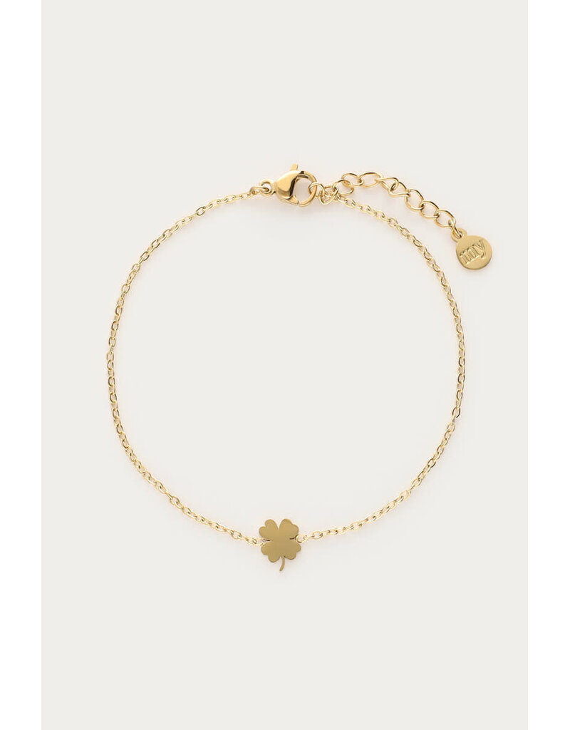 My Jewellery My Jewellery - Armband klavertje - goud