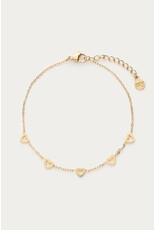 My Jewellery My Jewellery - Armband met kleine hartjes - goud