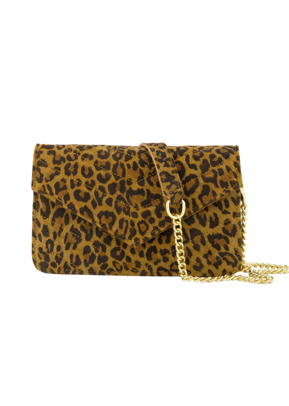 21Jewelz Tasje met gestikt patroon panterprint