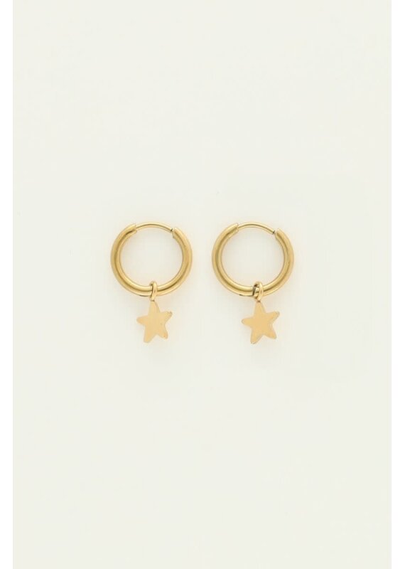 My Jewellery My Jewellery - Oorringen met sterretje - goud