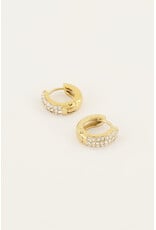 My Jewellery My Jewellery - Oorringen met steentjes - goud