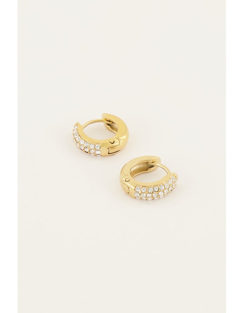 My Jewellery My Jewellery - Oorringen met steentjes - goud